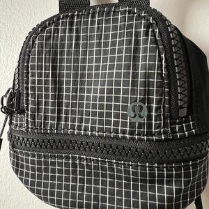 Lululemon Adventurer Nano Crossbody Bag NWT Black White Checkered